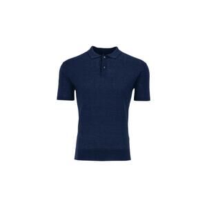 NEW GREYSON CLOTHIERS men's napeague short sleeve sweater polo in maltese blue